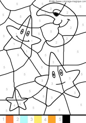 Coloriage magique Coloriages à imprimer gratuits - coloriage magique facile