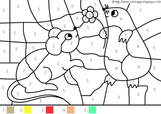 coloriage magique facile - Coloriage magique Père Noël Jeux éducatifs en ligne