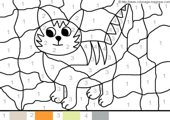 Coloriages magiques à imprimer et dessins magiques à 